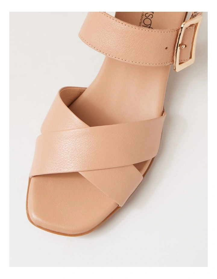 Davisons Dark Nude Leather Sandals image 4