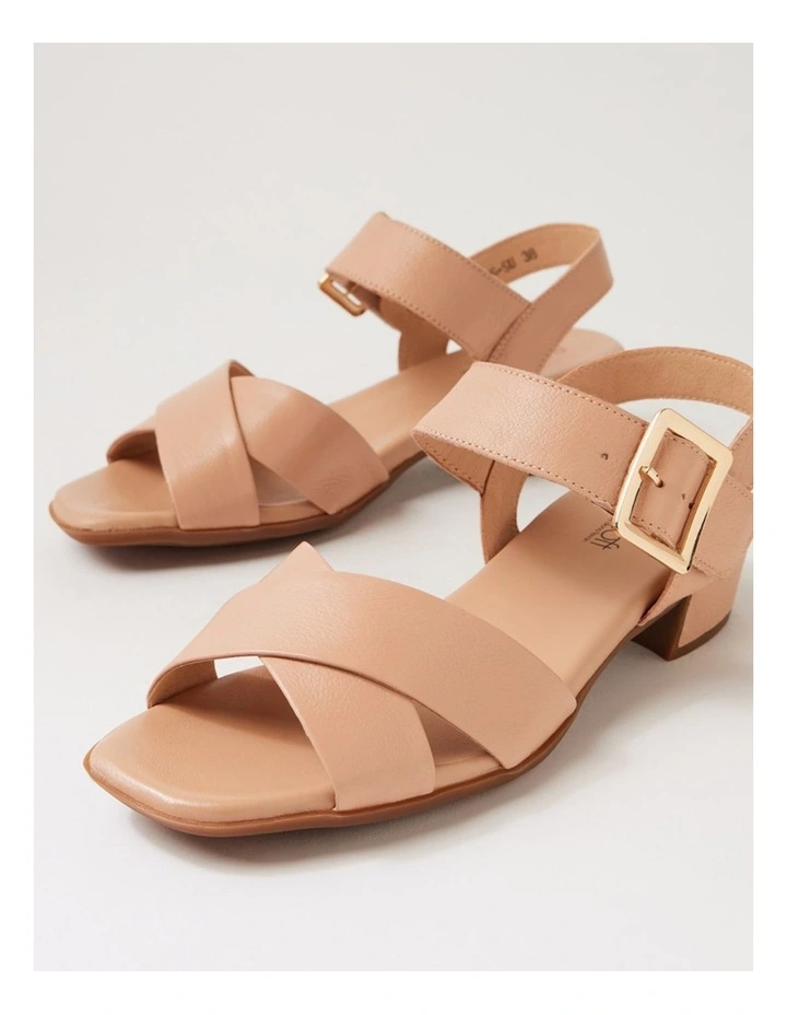 Davisons Dark Nude Leather Sandals image 5