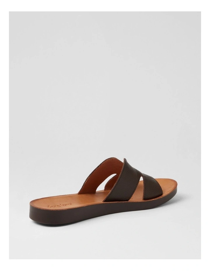 Nokker Mocca Leather Slides image 3