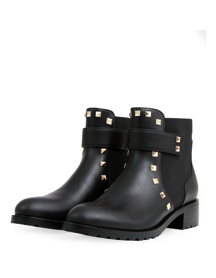 City Lights Leather Ankle Boot in Black image 1