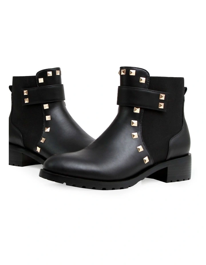 City Lights Leather Ankle Boot in Black image 3