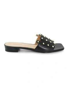 Until We Meet Stud Slide in Black