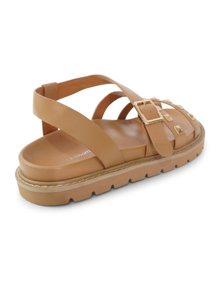 Morning Mood Chunky Stud Sandal in Camel image 3