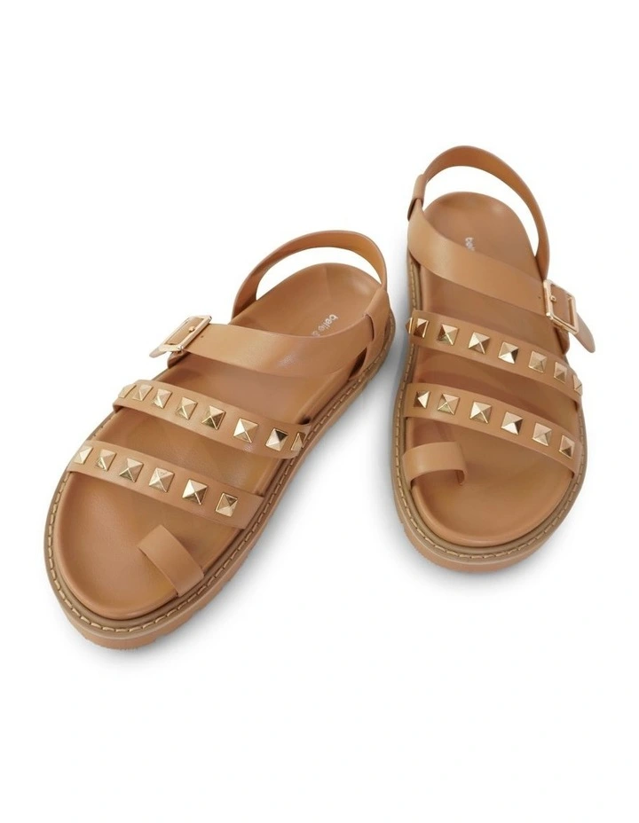 Morning Mood Chunky Stud Sandal in Camel image 4