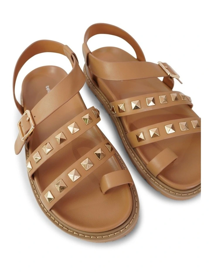 Morning Mood Chunky Stud Sandal in Camel image 5