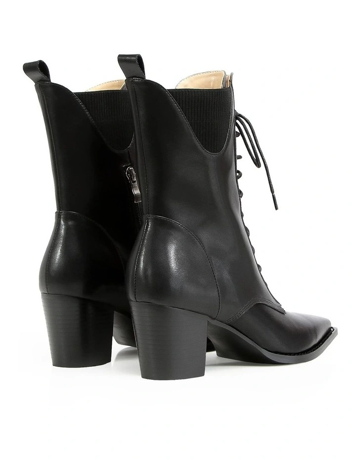 Jumping Ship Laced Boot in Black image 2