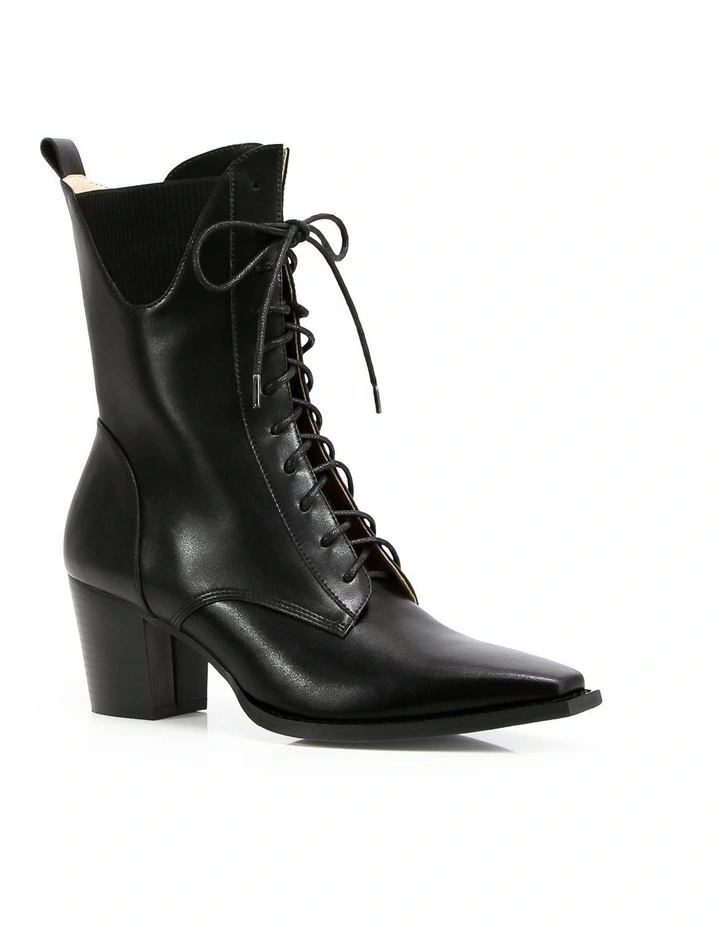 Jumping Ship Laced Boot in Black image 3