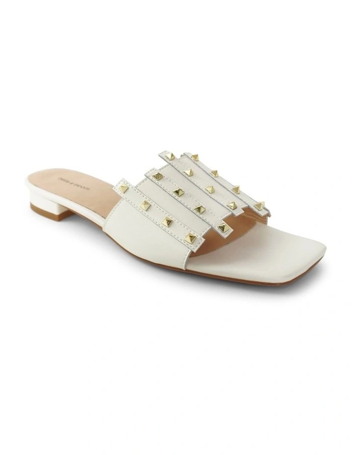 Until We Meet Stud Slide in Cream image 2