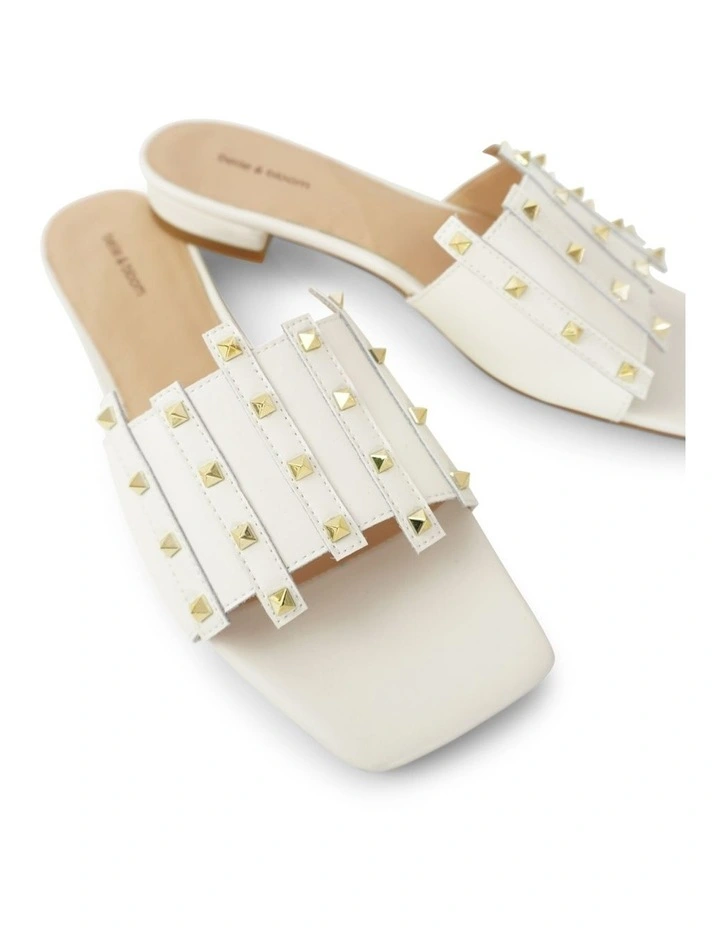 Until We Meet Stud Slide in Cream image 5