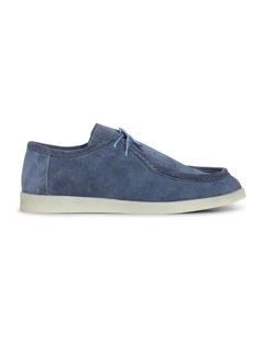 Heatwave Suede Boat Shoes in Stonewash Blue