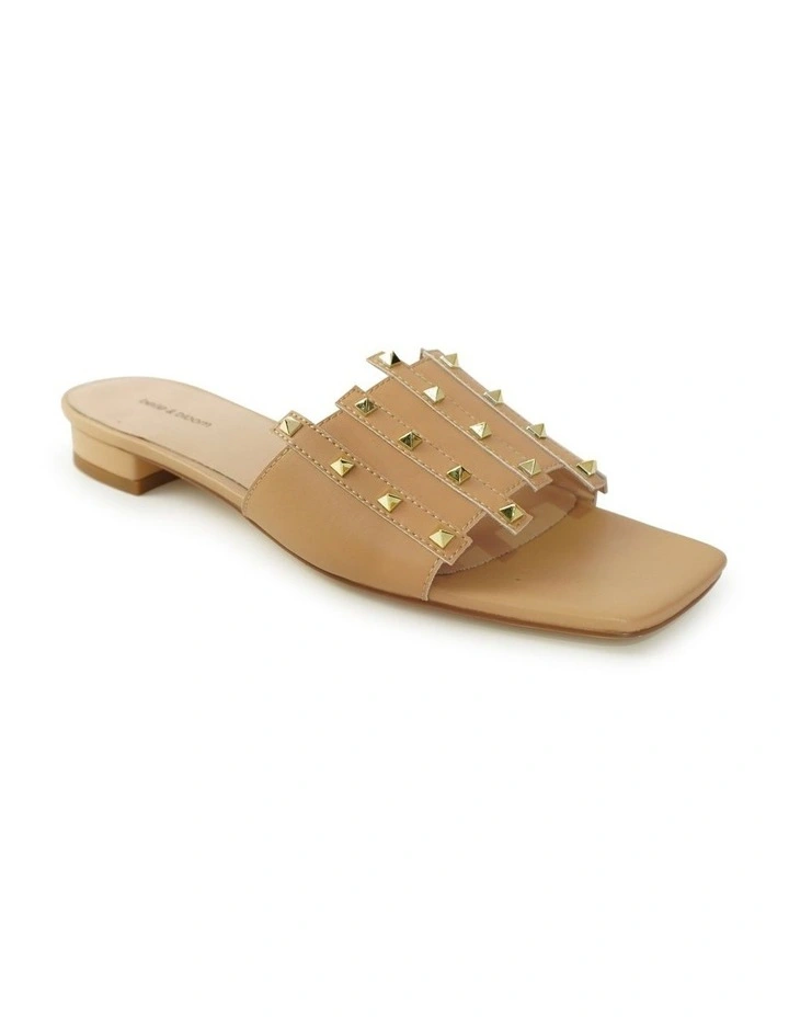 Until We Meet Stud Slide in Tan image 2