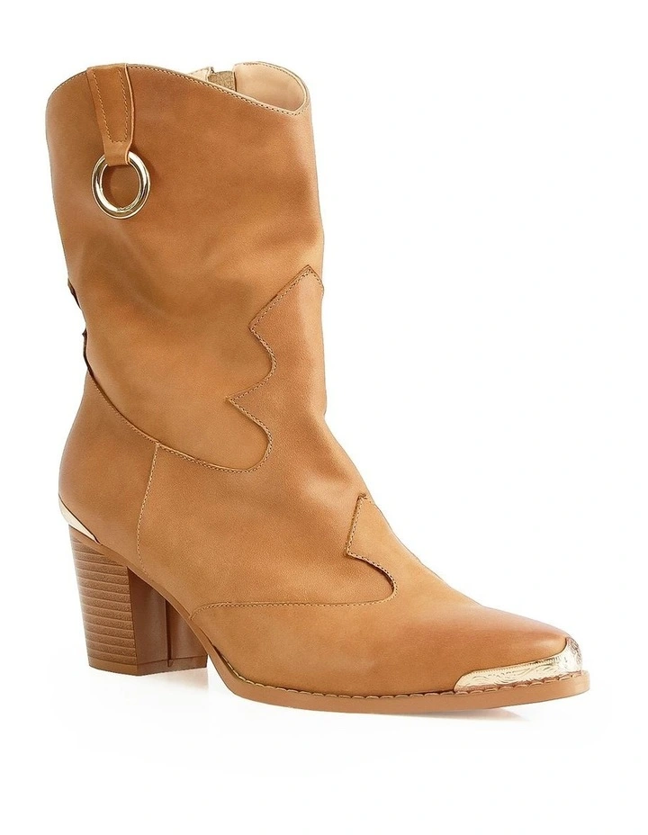 Dallas Western Boot in Tan image 2