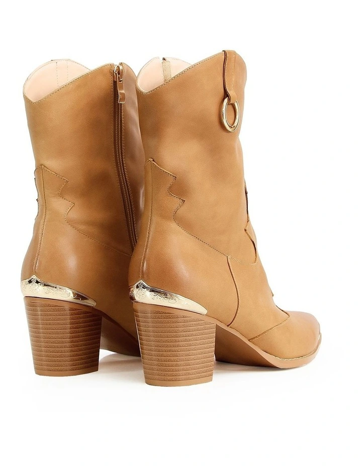 Dallas Western Boot in Tan image 3
