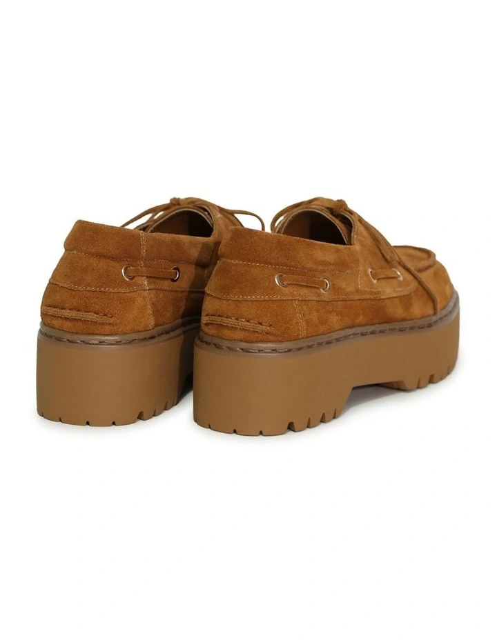 Yachting Day Suede Boat Shoe in Caramel image 4