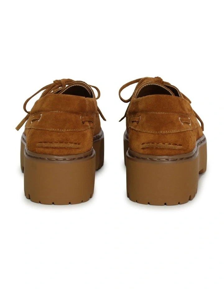 Yachting Day Suede Boat Shoe in Caramel image 5