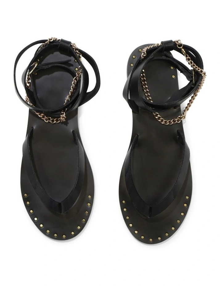 After Chain Sandal in Raisin/Black image 3