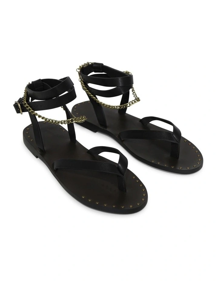 After Chain Sandal in Raisin/Black image 4