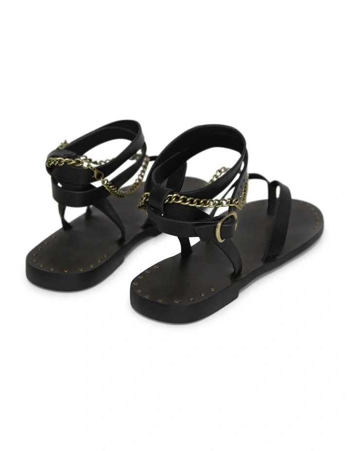 After Chain Sandal in Raisin/Black image 5