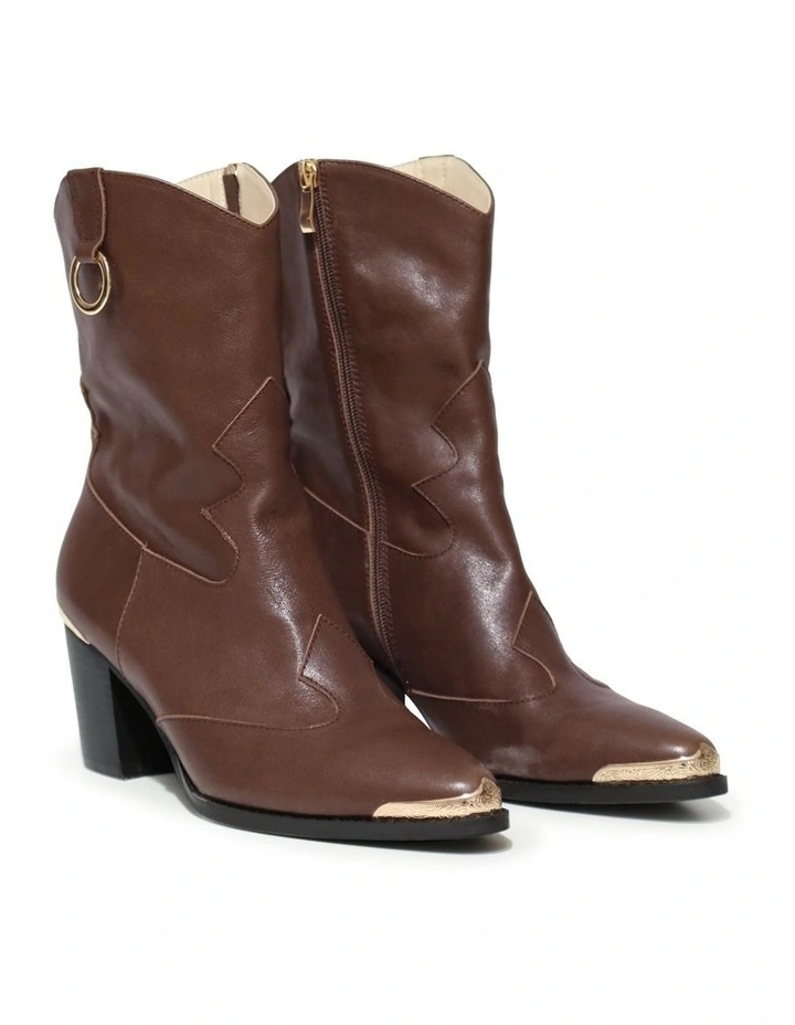 Dallas Western Boot in Chocolate image 2