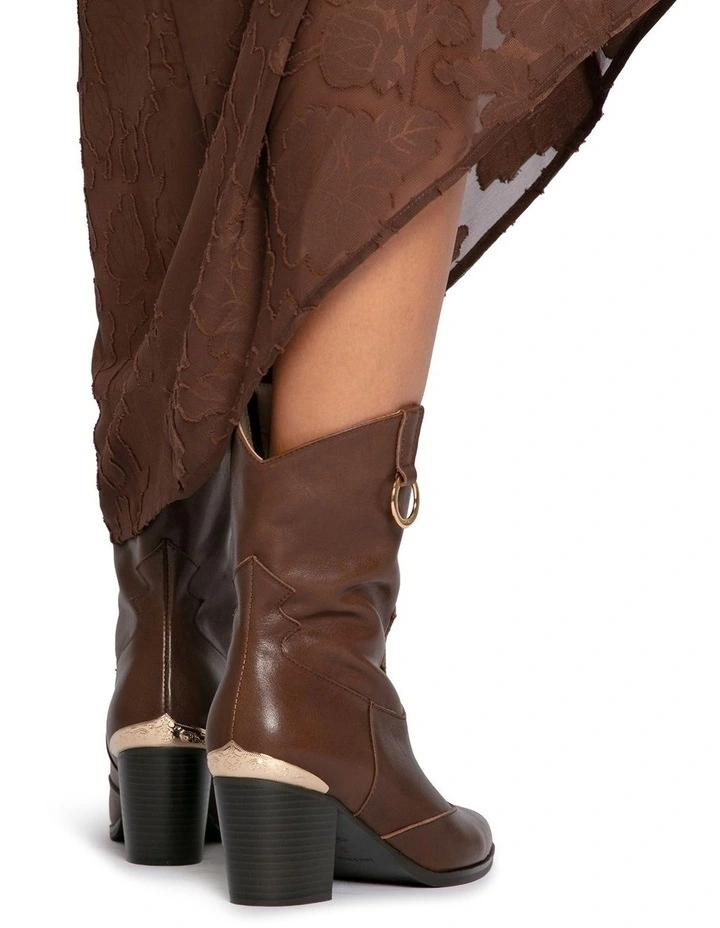 Dallas Western Boot in Chocolate image 5