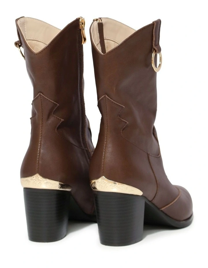 Dallas Western Boot in Chocolate image 6