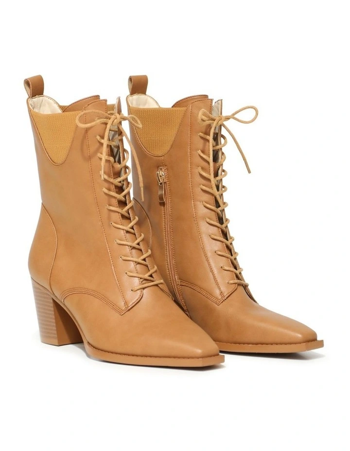 Jumping Ship Laced Boot in Tan image 2