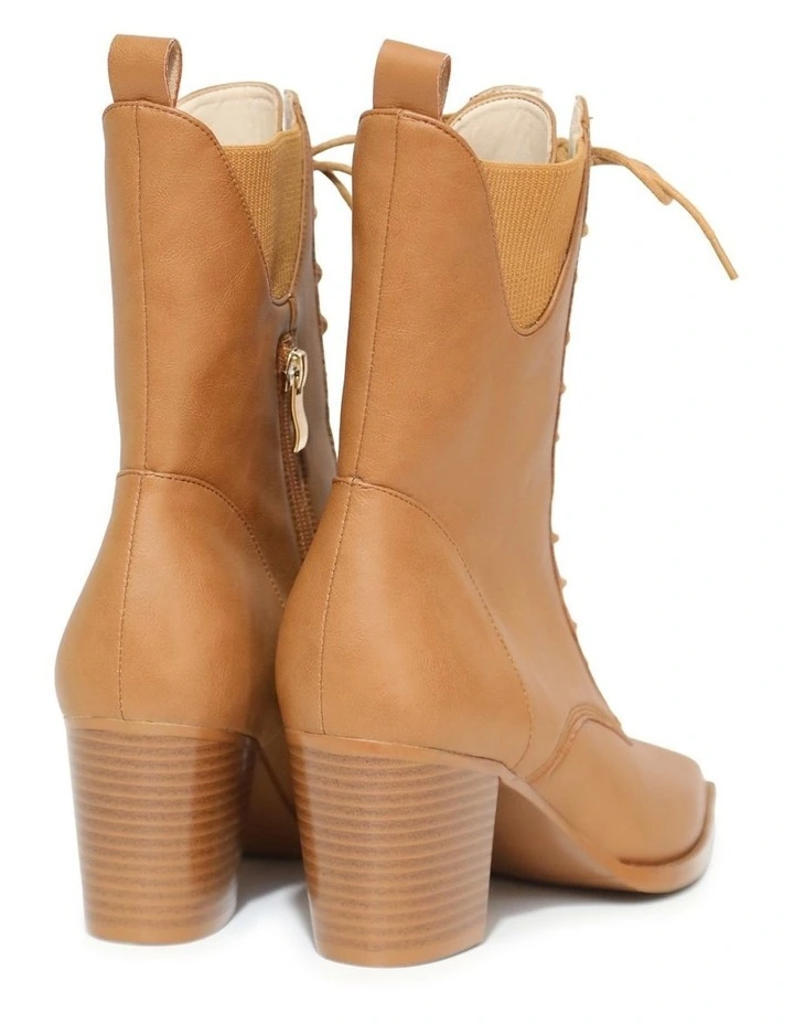 Jumping Ship Laced Boot in Tan image 3