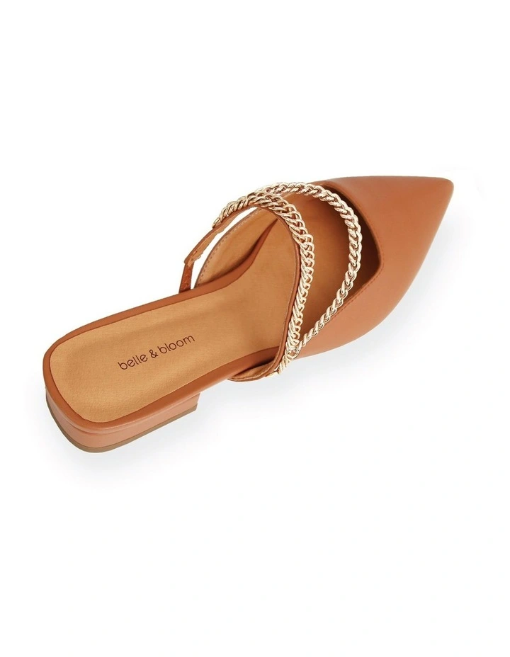 On The Go Leather Flat in Camel image 4