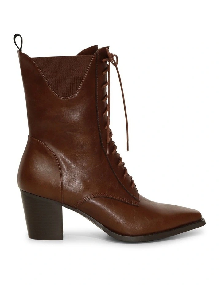 Jumping Ship Laced Boot in Chocolate image 3