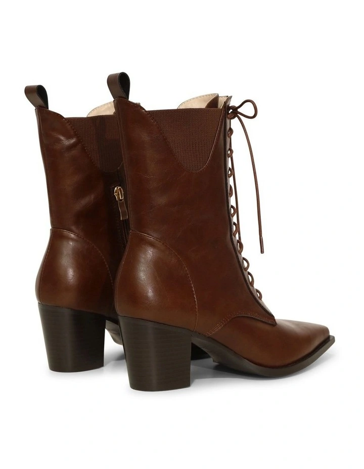 Jumping Ship Laced Boot in Chocolate image 4