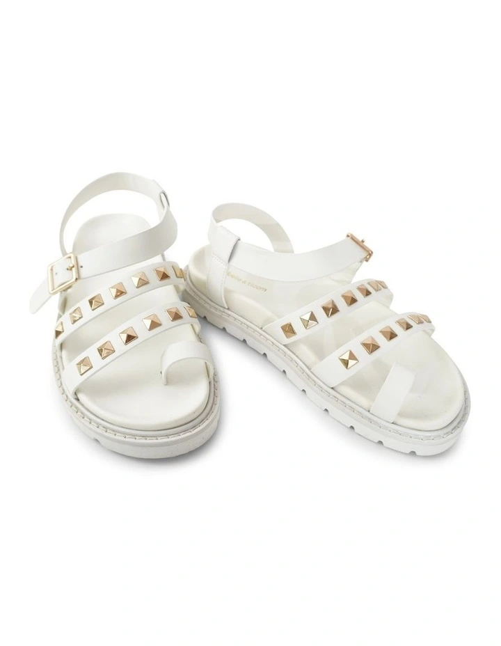 Morning Mood Chunky Stud Sandal in Cream image 4
