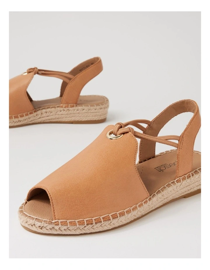 Kitti Dark Tan Leather Sandals image 5