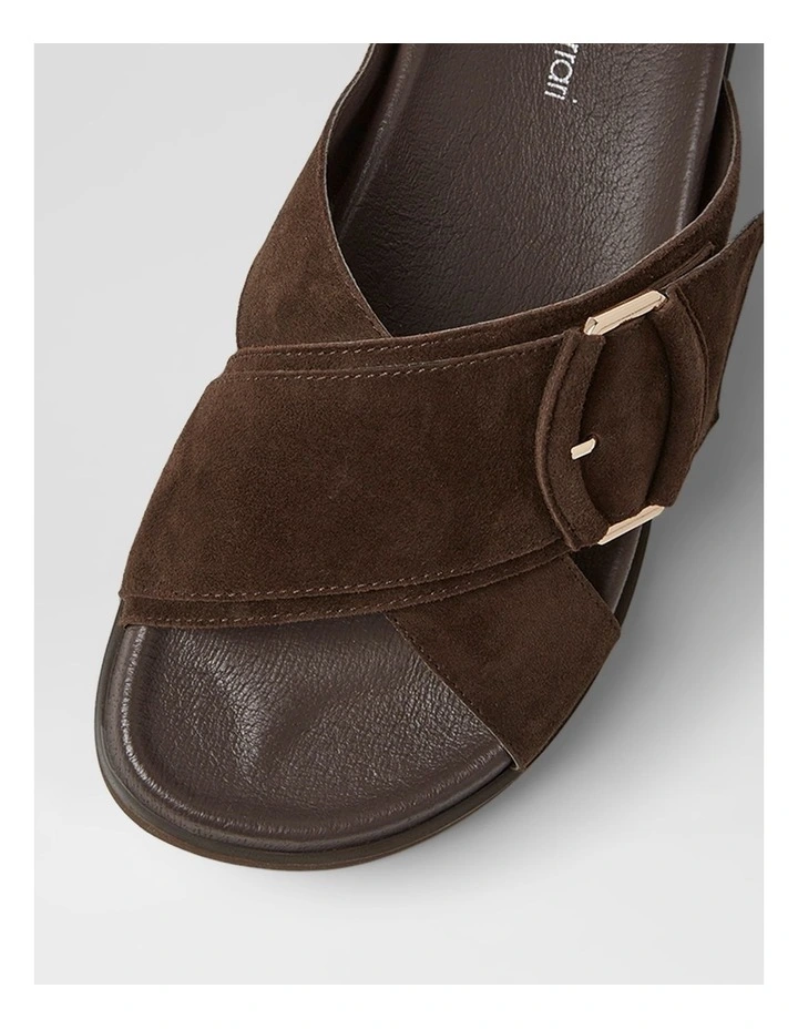Vanana Espresso Suede Sandals image 4