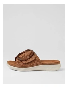Vyrics Taupe Syn Raffia Slides