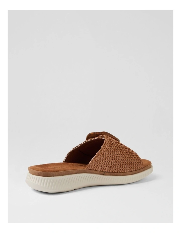 Vyrics Taupe Syn Raffia Slides image 3