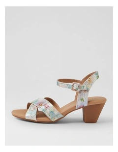 Ingrids Meadow Embossed Leather Sandals