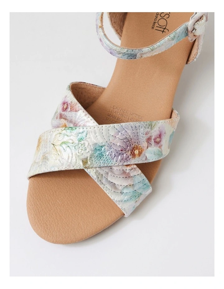 Ingrids Meadow Embossed Leather Sandals image 4