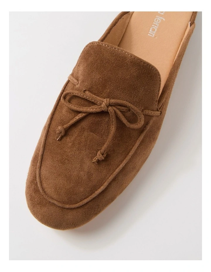 Irrino Coffee Suede Flat Shoes image 4