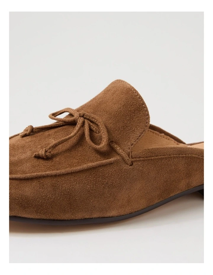 Irrino Coffee Suede Flat Shoes image 5