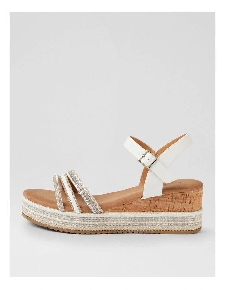 Slattery White Mix Platform Wedge Sandals image 1