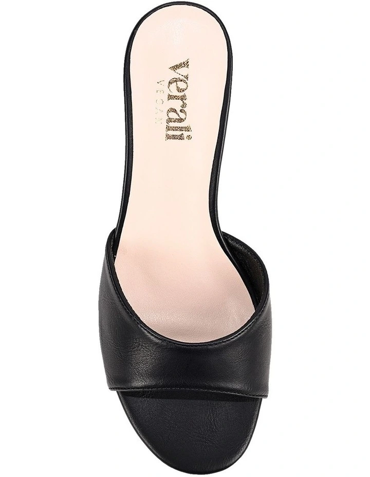 Garnet Mule Wedges - Black Distressed image 4