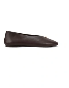 Beverly Ballets - Chocolate Brown Leather