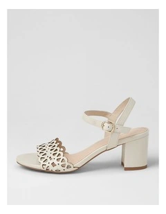 Graice Cream Leather Sandals