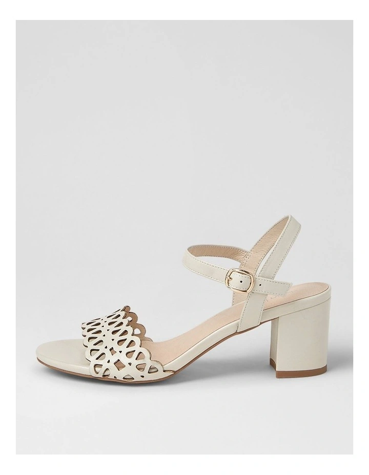 Graice Cream Leather Sandals image 1