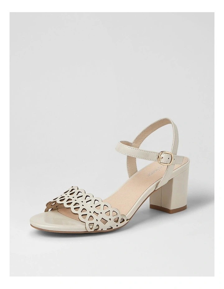 Graice Cream Leather Sandals image 2