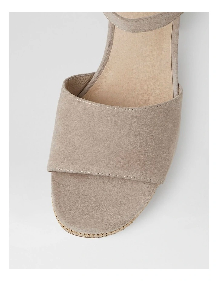 Lable Light Taupe Natural Suede Heeled Sandals image 4