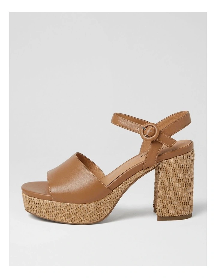 Lable Derek Tan Natural Leather Heeled Sandals image 1