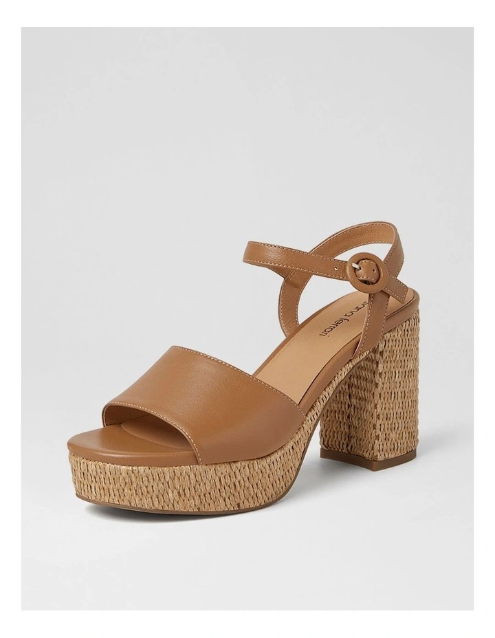 Lable Derek Tan Natural Leather Heeled Sandals image 2