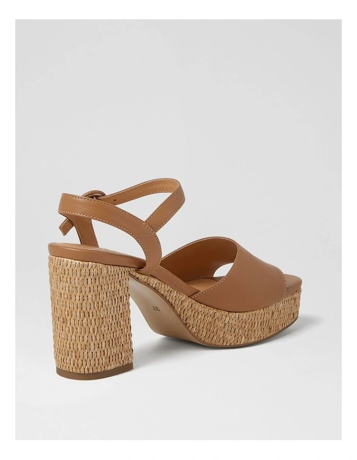 Lable Derek Tan Natural Leather Heeled Sandals image 3