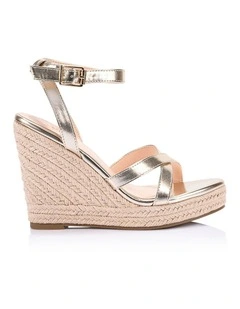 Ambrose Rope Wedges- Champagne Gold